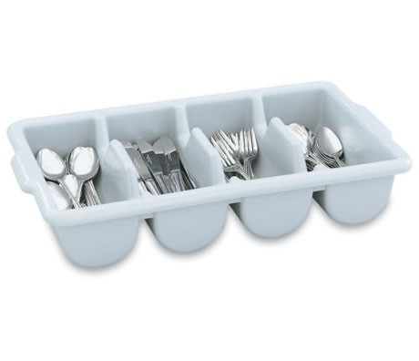 Grey Plastic Cutlery Tray